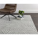 Mazey 120 X 96 inch Grey Indoor Hand-Loomed Rug, Hand-Loomed